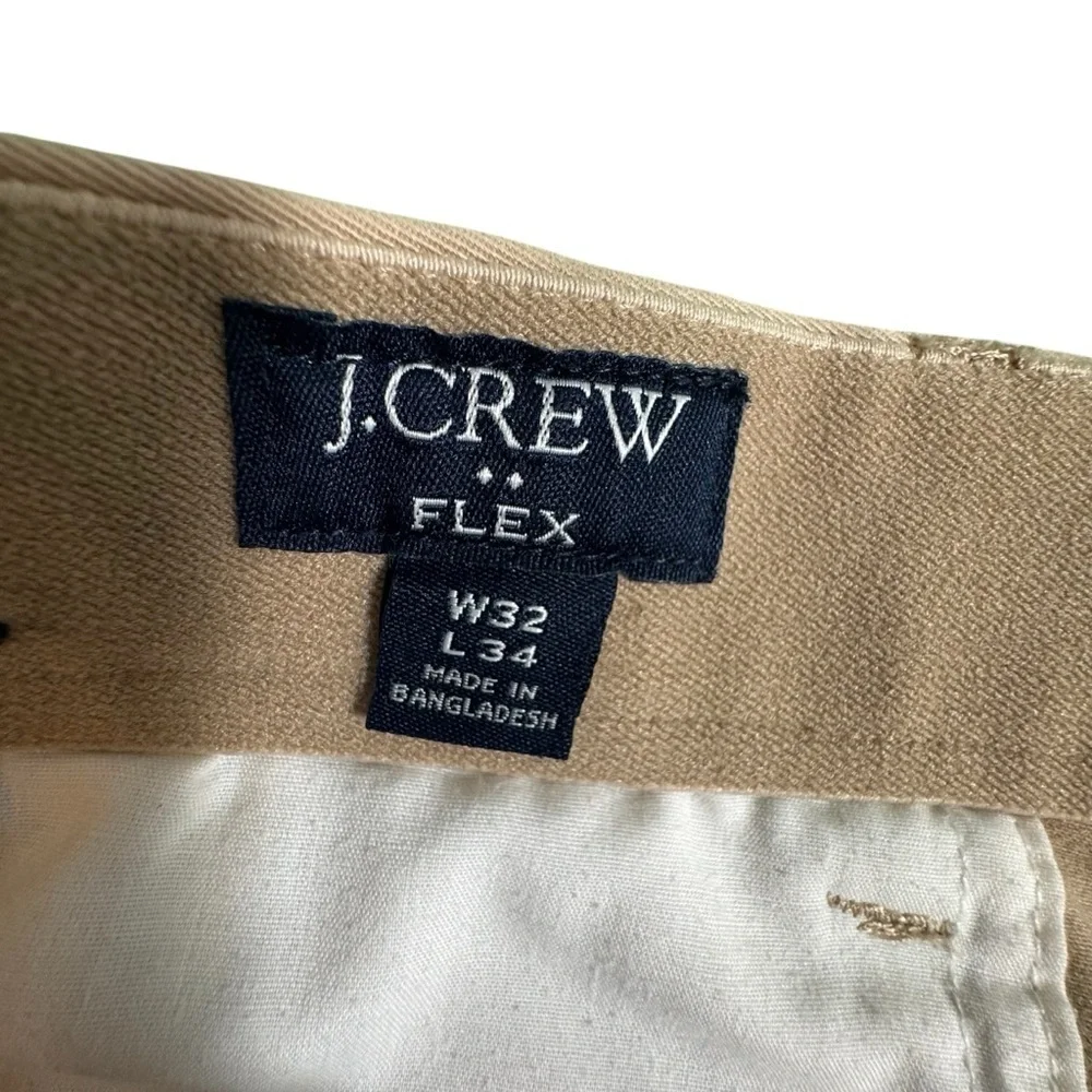 J.Crew Thompson Flex Khaki Chino Pants Men’s W32 L34 Straight Fit